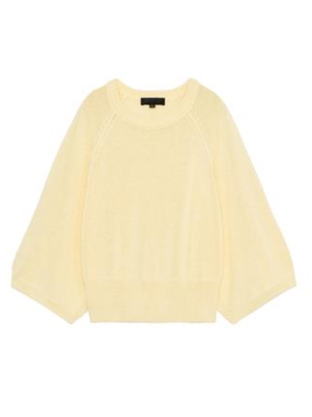 Zara Butter Yellow Wide Sleeve Knit Sweater